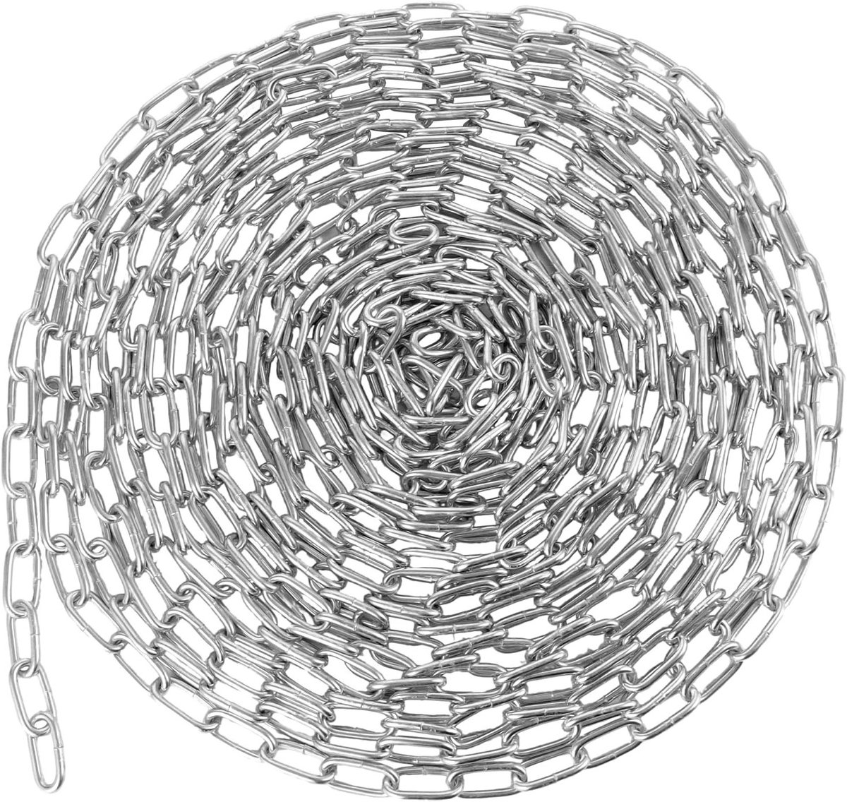 Verzinkte metalen schakelketting 15 meter 3 mm - Duurzame Ophangkettin voor Schommel en Hek