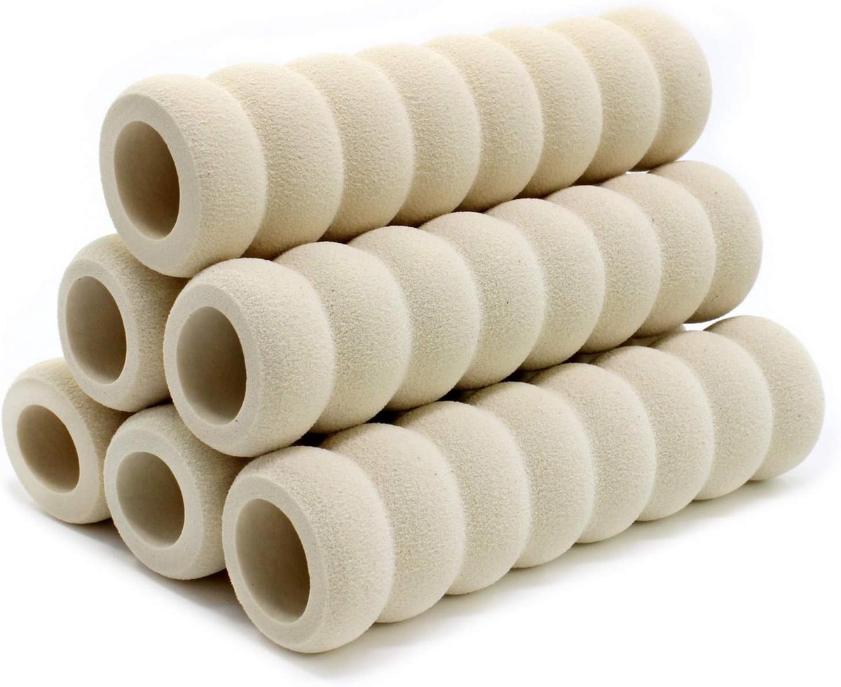 SnelShoppen - Pack van 6 Kindveiligheid Deurgrepen, Zachte Schuim Baby Veiligheidsdeurgreep Beschermers (Beige) voor Thuisgebruik, Veiligheid voor Kin
