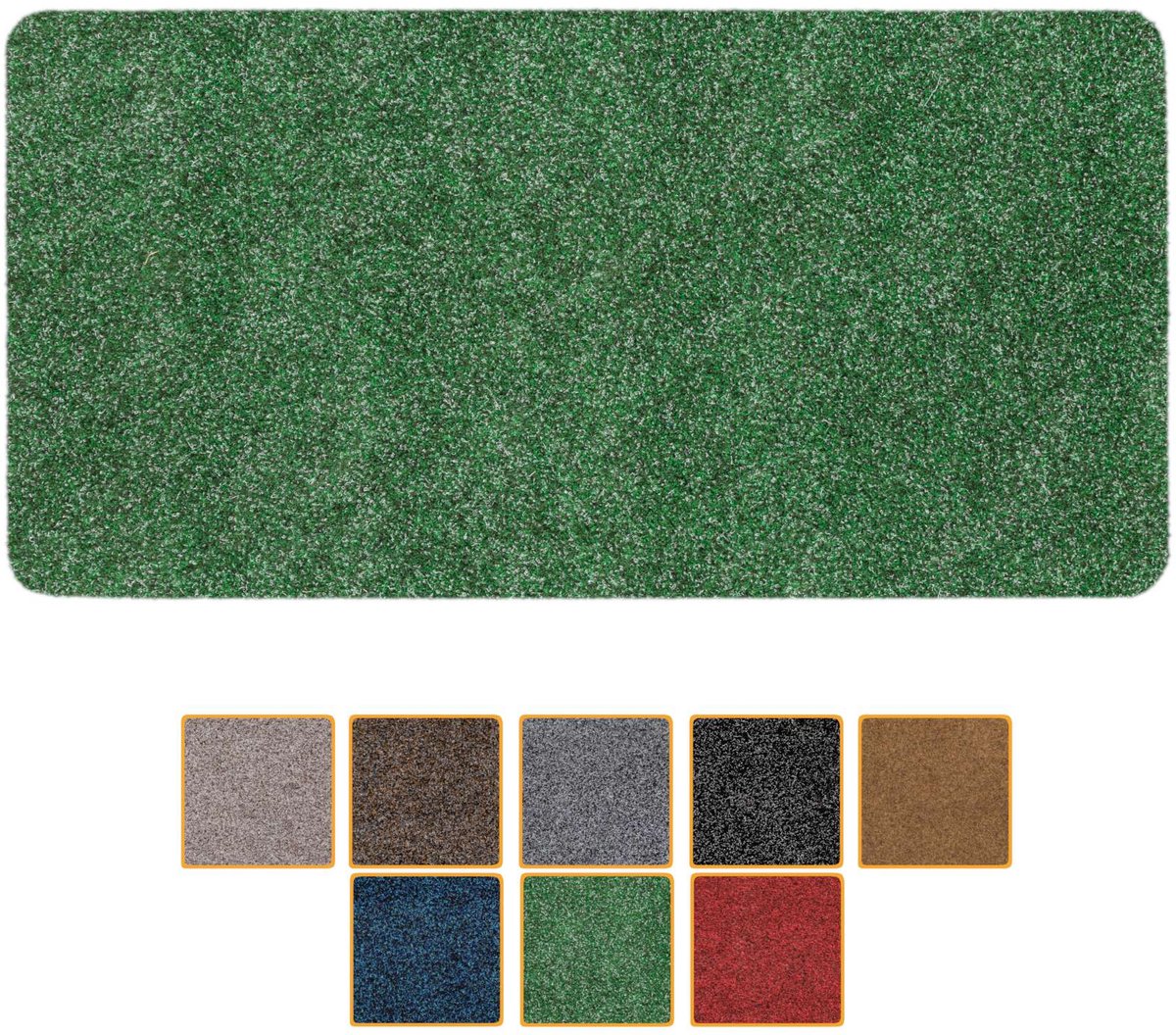 ANRO Deurmat Groen 80x40cm – Schoonloopmat Antislip Wasbaar Voordeur Hal Binnen & Buiten Op Maat