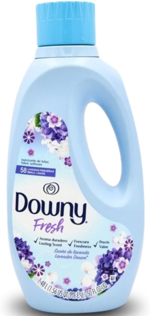 SnelShoppen - Vloeibare Wasverzachter Lavendel, 50 Fl Oz, Geurige Wasverzachter voor Zachte Kleding, Geschikt voor Alle Was, Perfect voor Dagelijks Ge
