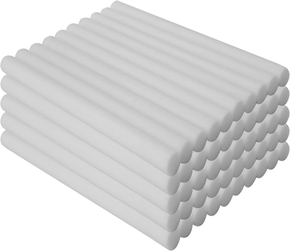 SnelShoppen - 100 Humidifier Staven, Filter Fuses, Diffuser, 10 cm x 7 mm, Katoenen Luchtbevochtiger voor Slaapkamer en Kantoor