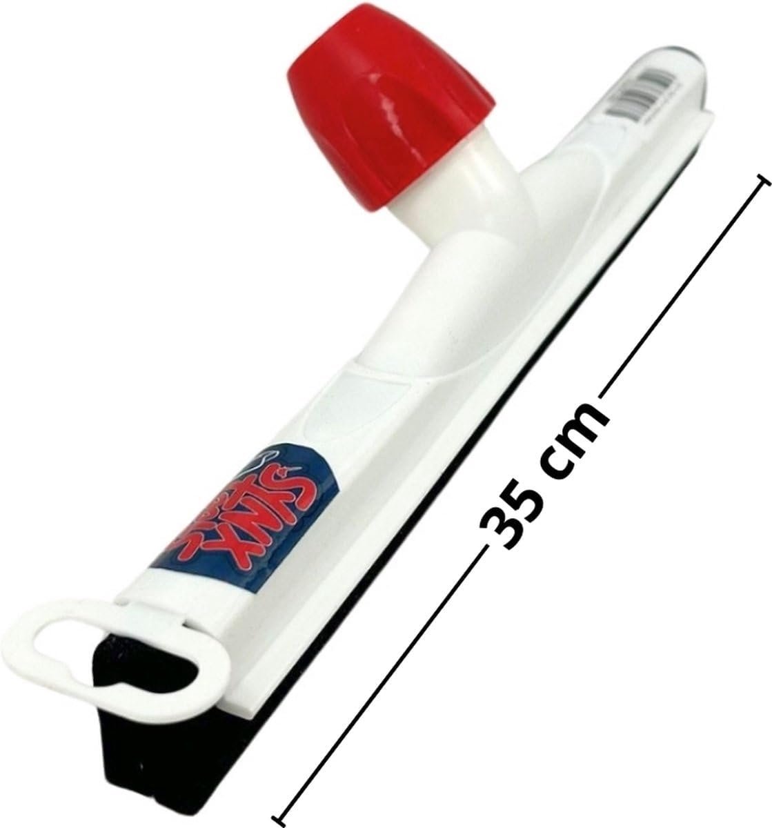 SnelShoppen - Floor Puller 35 cm Plastic - Efficiënte Vloerreiniger - Moppen & Water Puller - Natuurrubber - Vloermop Zonder Handvat - Ideaal voor Thu