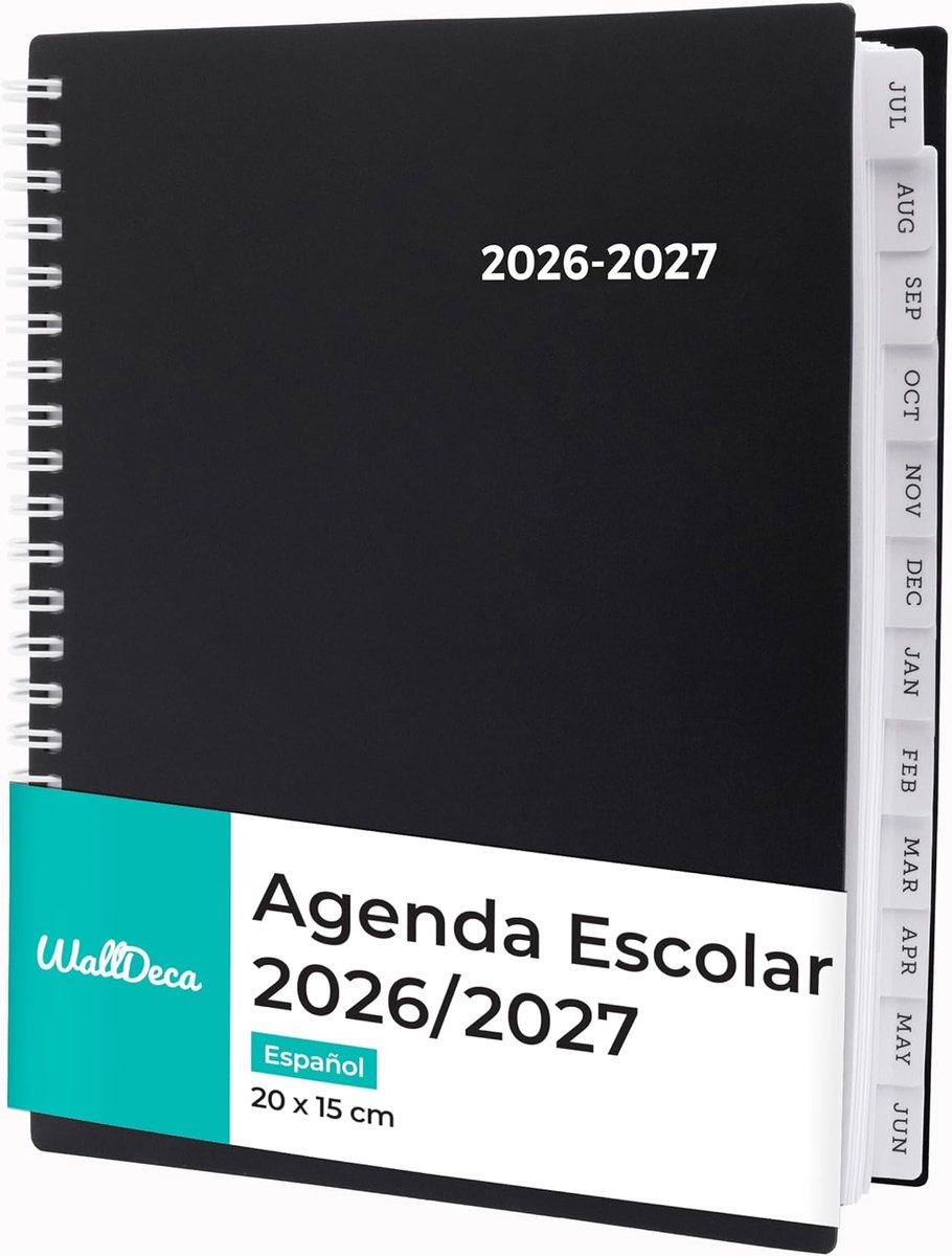 SnelShoppen - Academische Planner 2026-2027, Dagelijkse & Wekelijkse Agendas, Maandplanner met Notitiepagina's voor Studenten, Dubbeldraads Bindwijze,