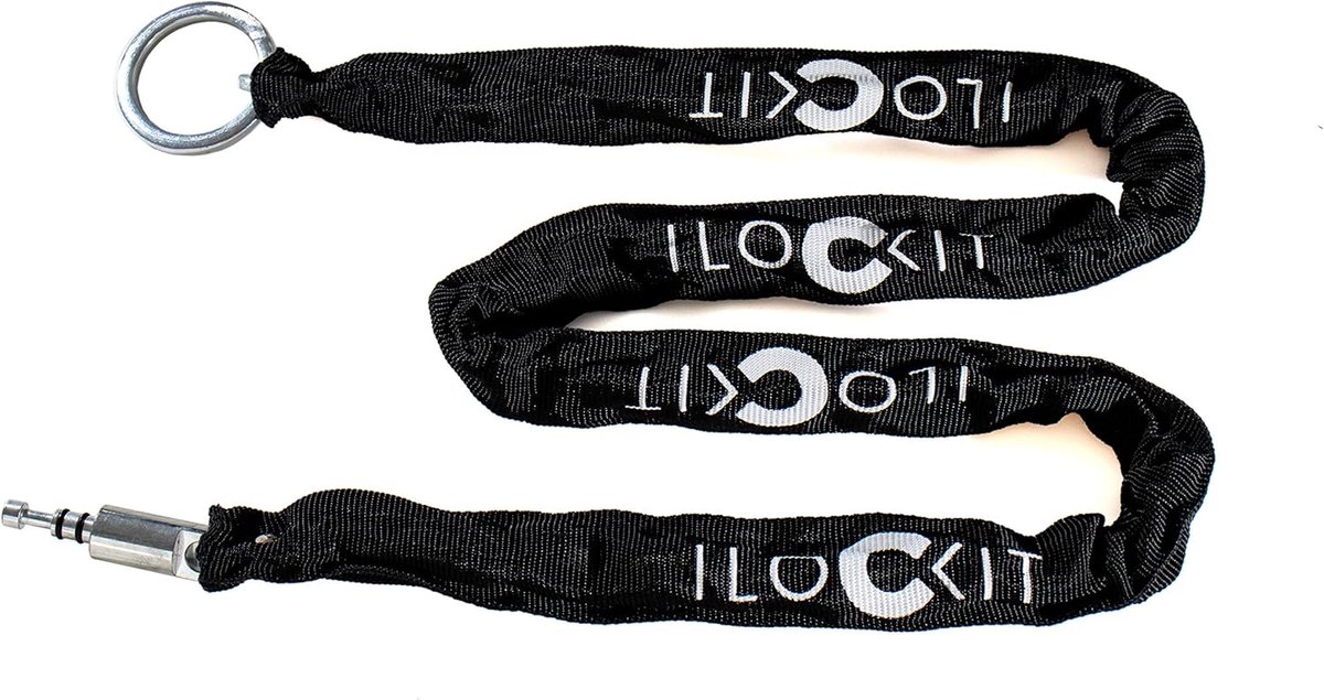 SnelShoppen - Frame Lock Fiets I Insteek Ketting met Tas voor Veilig Fietsen, Robuust, Lichtgewicht, Ideaal voor Stadsgebruik en Fietstochten