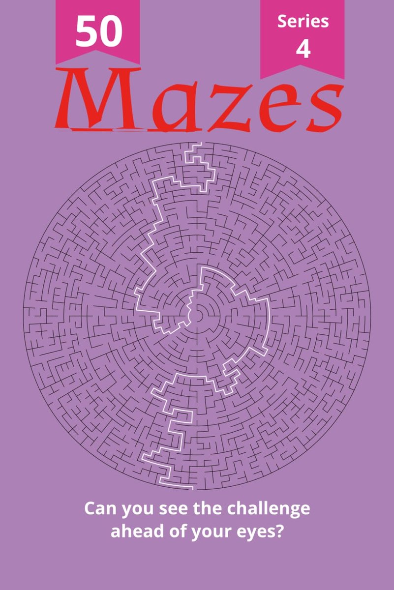 SnelShoppen - Circular Maze Challenge Book - 50 Ronde Puzzels voor Volwassenen en Senioren | 6x9 Inch, 100 Pagina's, Leuk en Uitdagend voor Breintrain