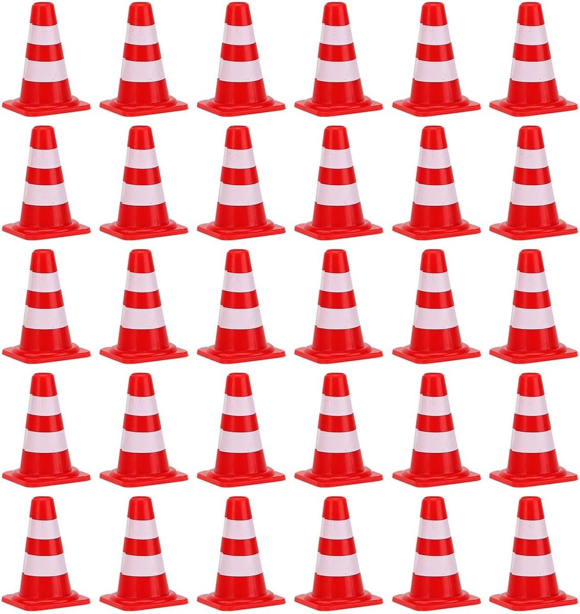 30 Pcs Miniature Pylons Miniature Pylons Mini Traffic Cones Traffic Cabins Marker Cones Kids Directive Cones Traffic - ShopVlot
