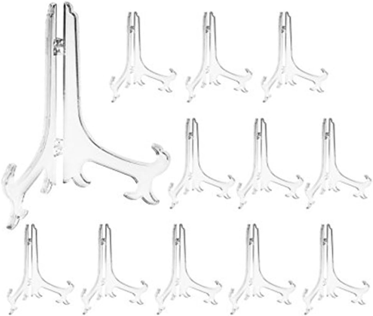 SnelShoppen - Transparante Plastic Houder voor Foto's en Kaarten, Ideaal voor Bruiloften, Evenementen, en Thuisdecoratie, 7.6 cm