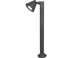 TRIO KAVERI - Paalverlichting - Antraciet - excl. 1x GU10 4,9 W - Bewegingssensor - Buitenverlichting - IP44