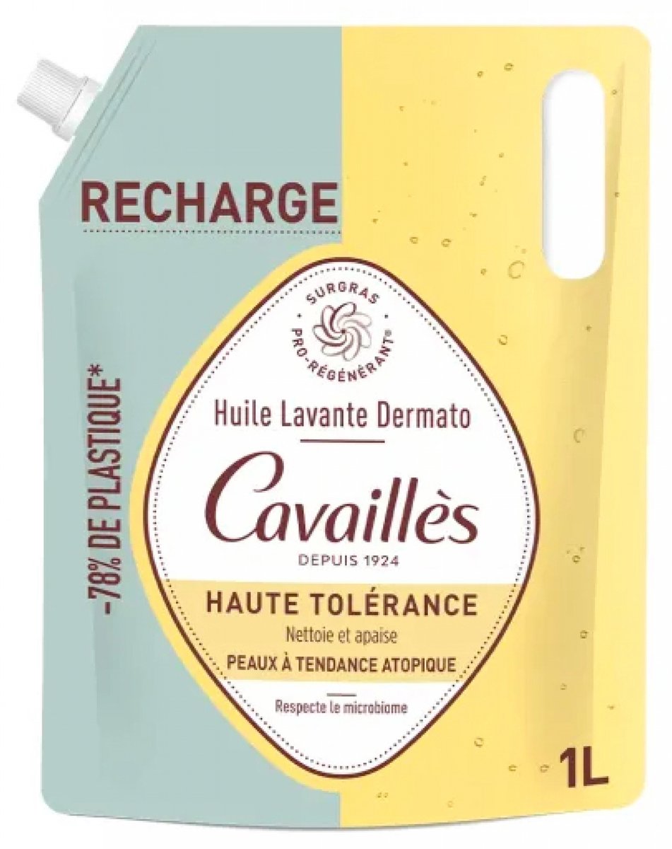 Cavaillès Huile Lavante Dermato Haute Tolérance Eco-Refill 1 L