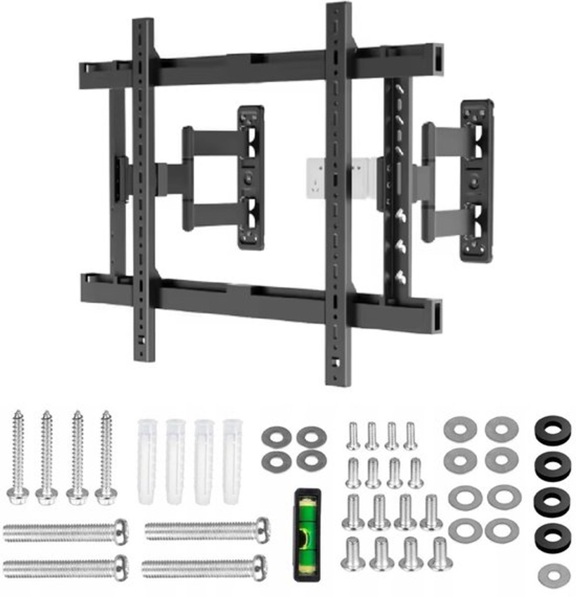 A-PEQ DY834 SlimFit Ultra Platte TV Muurbeugel | Draaibaar & Kantelbaar | Ideaal voor 55-90 Inch TV's