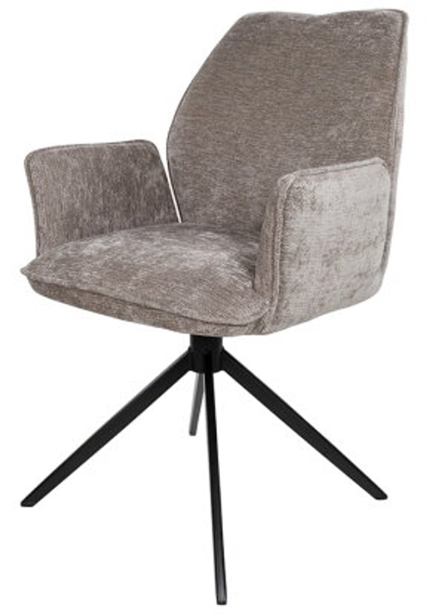 MySons Eetkamerstoel Riva draaibaar 360 - Vibe - Taupe - eetkamerstoelen set van 2 liver