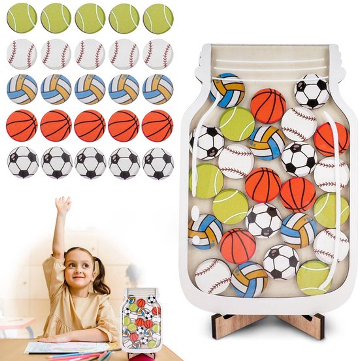 Gepersonaliseerd beloningsglas Dailygoods - bal