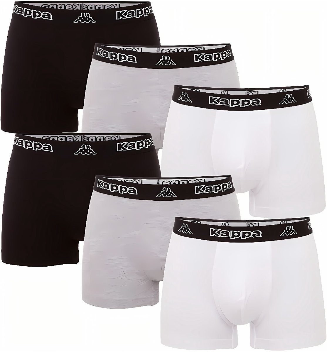 Kappa herenboxershorts Vinesta Men, 6-pack 707474 Bright White - XL