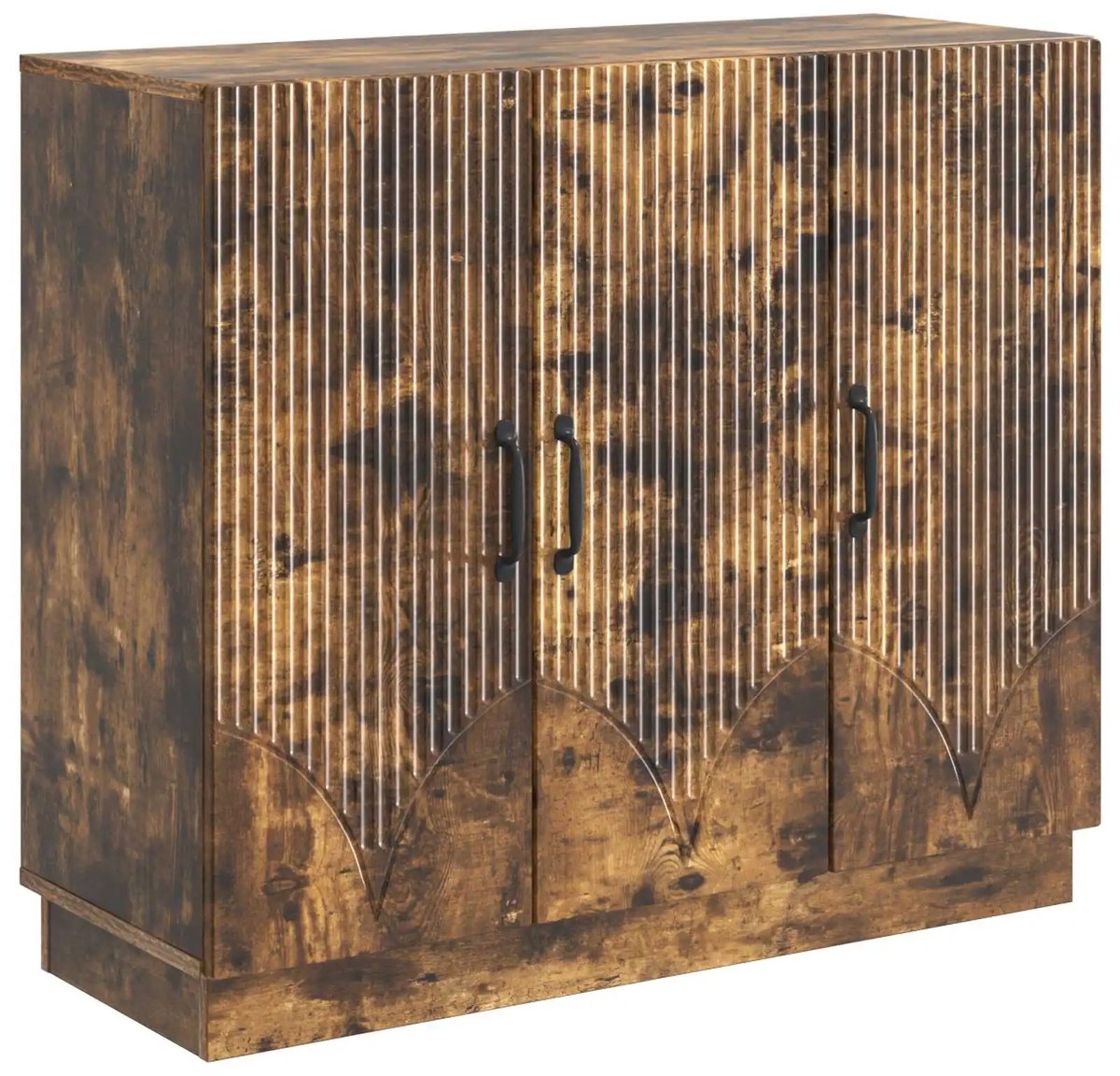 Vécarti – Moderne Buffetkast – Bruin – Draaideuren – Grote Opbergruimte – Technisch Hout – Gestroomlijnd Design - Woonkamer & Eetkamer