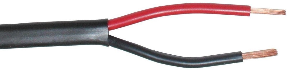Omgoods - 10m FLYY-fl Voertuig Kabel 2x1.5mm² Zwart