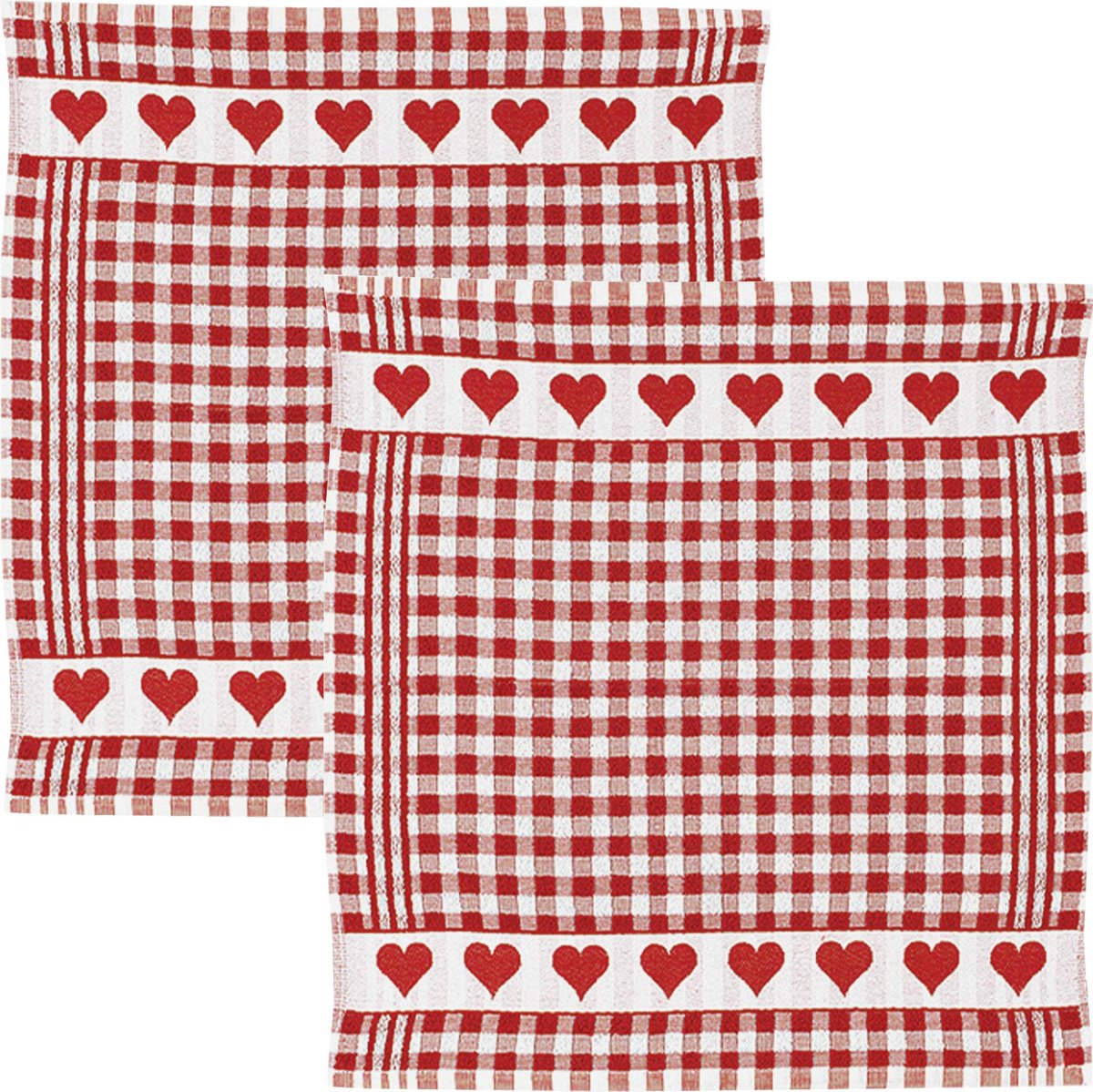 Omgoods - Kracht Keukendoek Set van 2 - Jacquard Terry Katoen