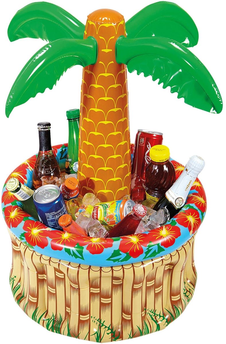 Omgoods - Opblaasbare Palm met Drankkoeler voor Strandfeesten