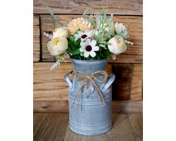 Omgoods - Vintage Gegalvaniseerde Melkkan voor Decoratie