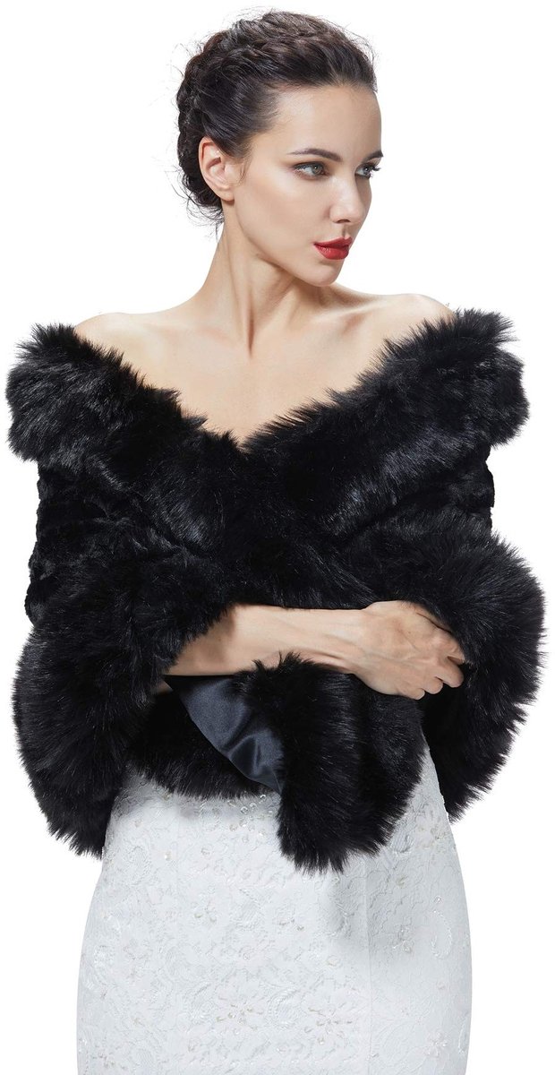 Omgoods - Faux Fur Sjaal voor Dames in Verschillende Kleuren