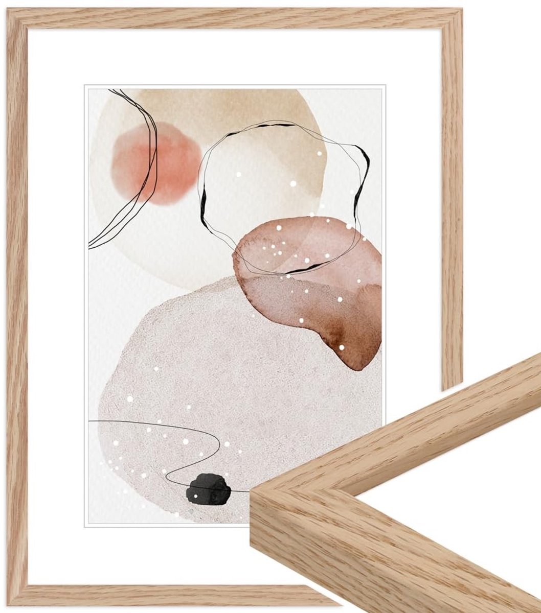 Omgoods - Eiken Houten Fotolijst 28 x 35 cm voor Wandmontage