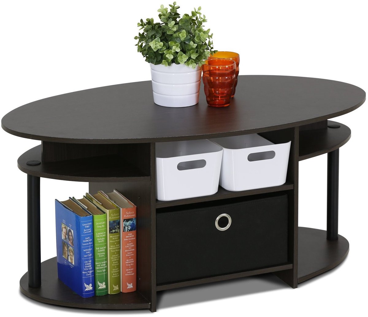 Omgoods - Eenvoudige TV Stand met Opbergbakken voor Tot 50" TV