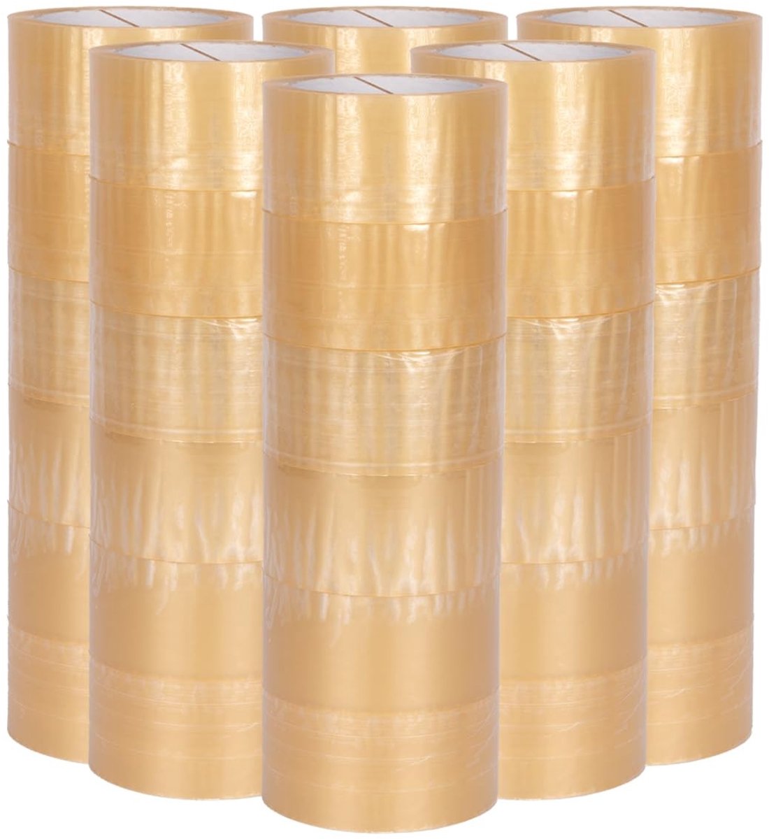 Omgoods - 36 Stuks Transparante Plakband 50mm x 66m voor Verpakking
