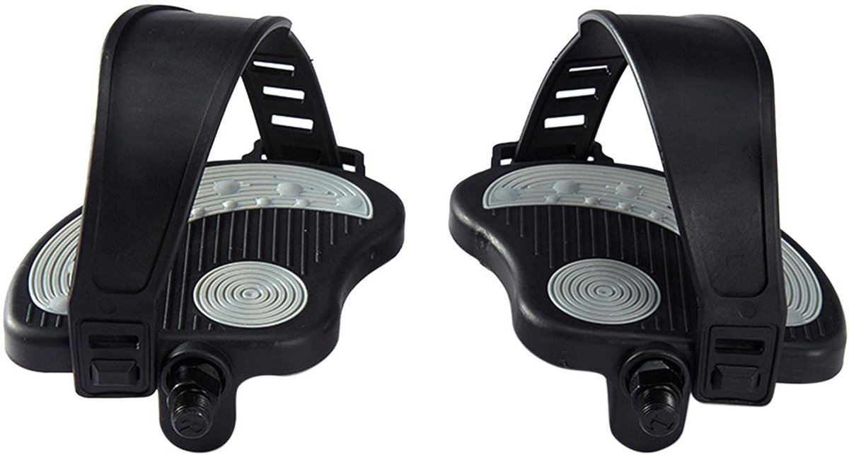 Omgoods- Hometrainer Pedalen Antislip - Fietspedalen 1/2 of 9/16 inch - Reserveonderdelen - Duurzaam PP/PVC - Eenvoudige Installatie - Verzegeld Lager