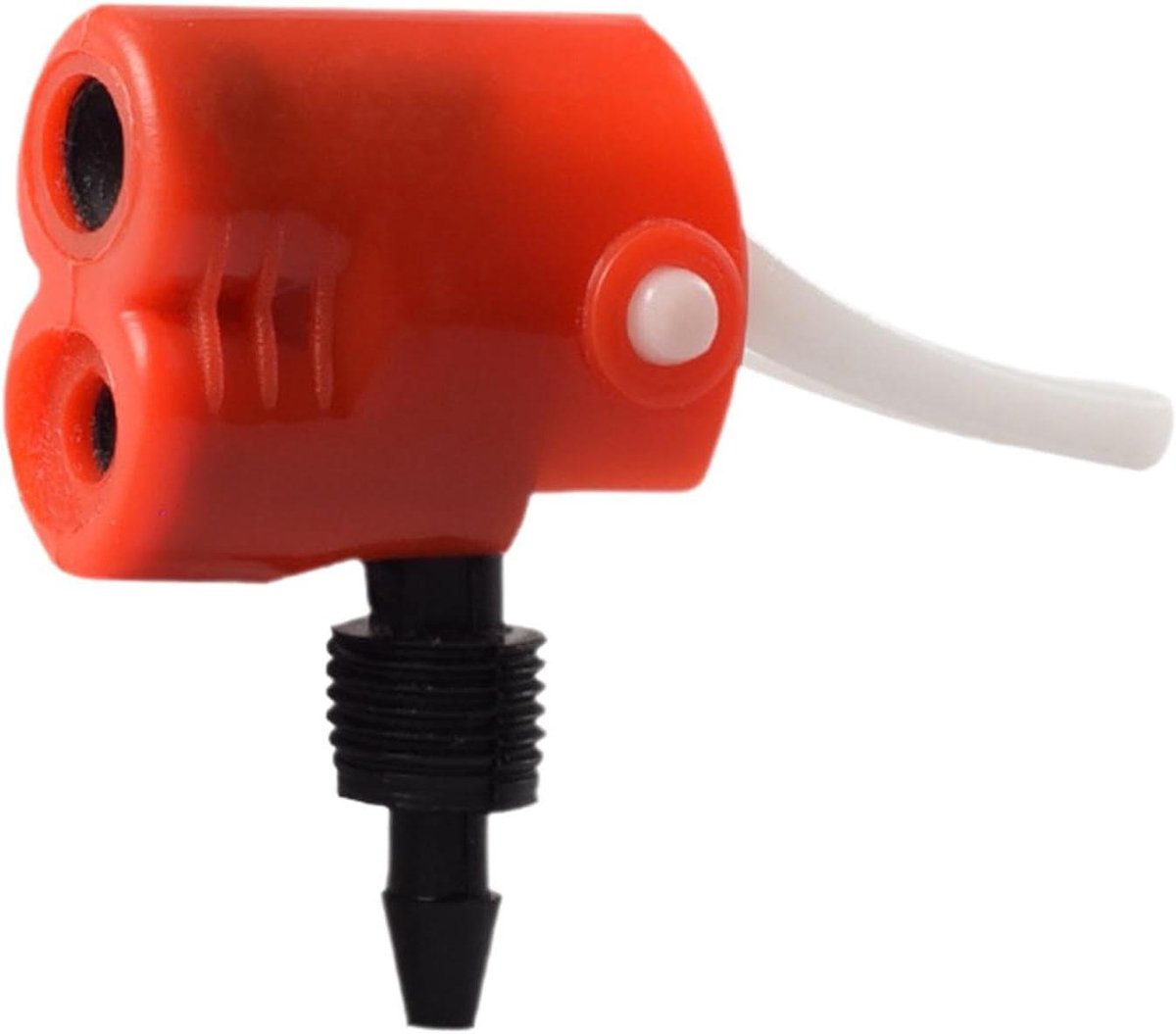 Reservemondstuk Luchtpomp - Inflatie Mondstuk - Opblaasbare Voorwerpen Vullen - Universeel Compatibel - 6.1 x 3.2 x 2 cm - Rood
