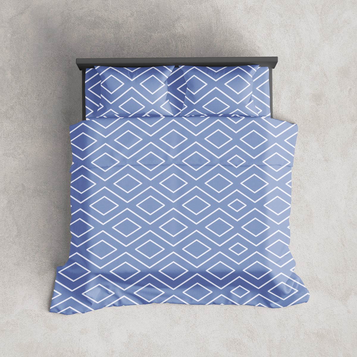Lakenset 100% Katoen Premium - Plat bovenlaken met onderlaken - XL 180 Hoeslaken - Renaux Blauw