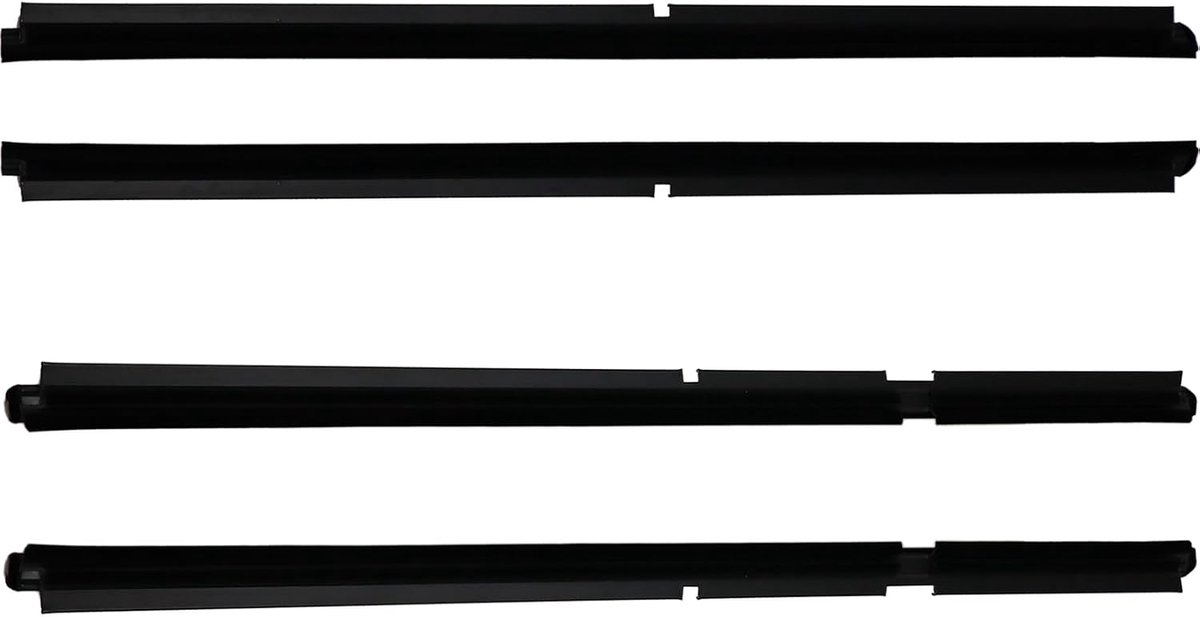 4 Pcs Window Sweep Window Seals 55135890AF 55135891AF Front Rear Window Strips For Grand Cherokee II WJ WG 1998-2005 - ShopVlot