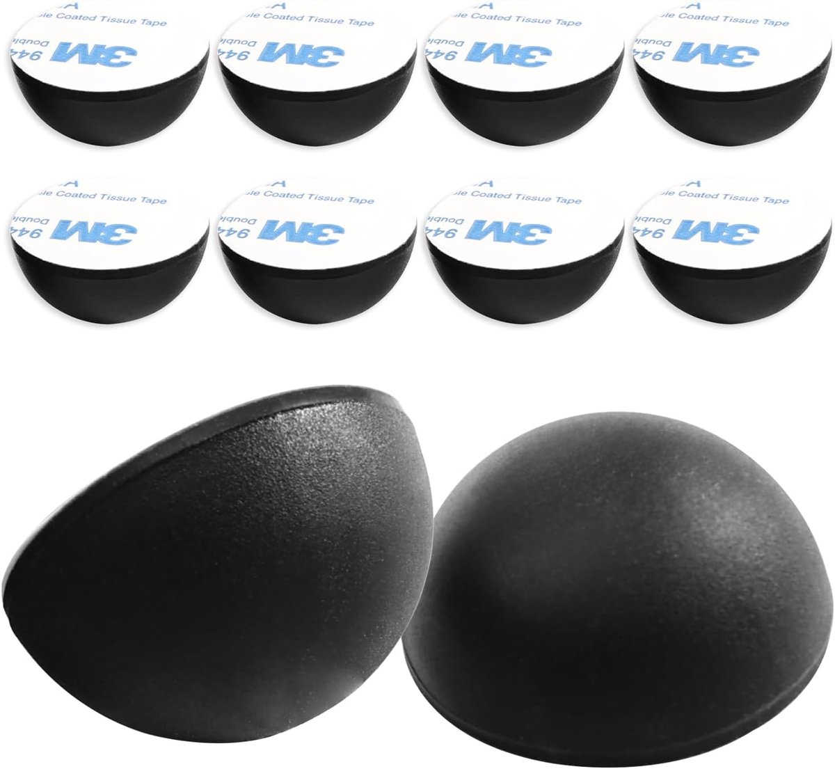10pcs 32mm Silicone Speaker Feet,Self Adhesive Furniture Puffers,Half-Sphere Insulation Pads,Silicone Resonance - ShopVlot