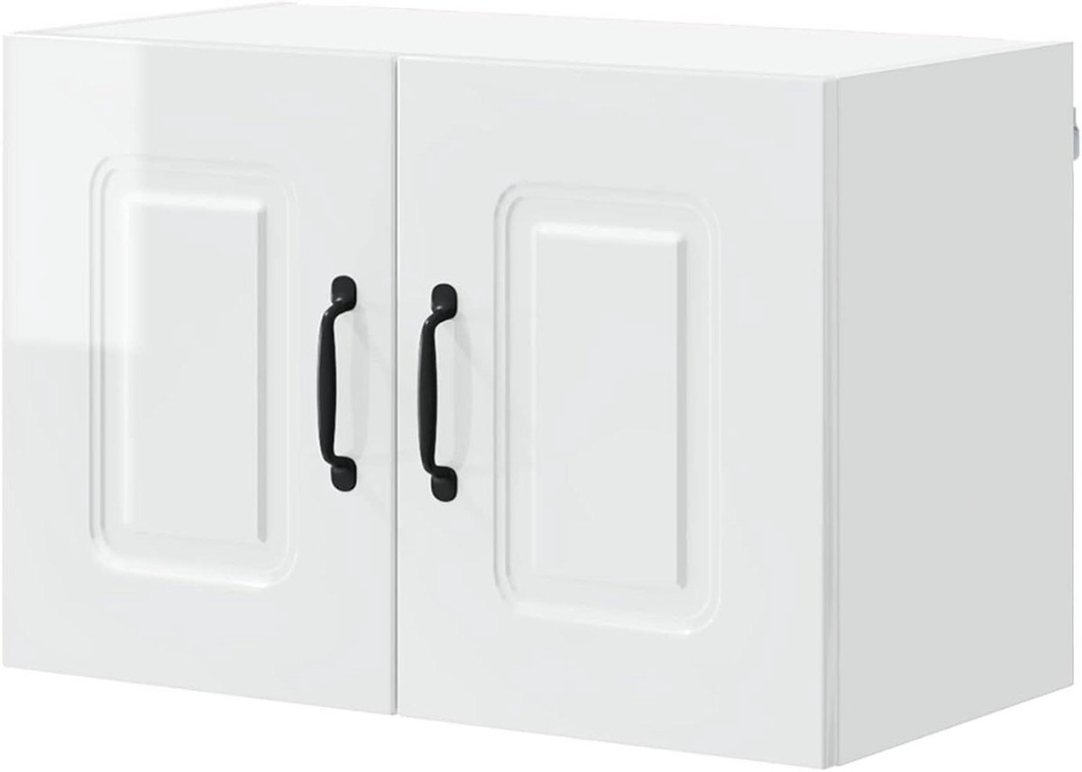 Keukenkast - Wandkast Bovenkast - Keuken Opbergen - Hoogglans Wit - 60 x 31 x 40 cm - Wit