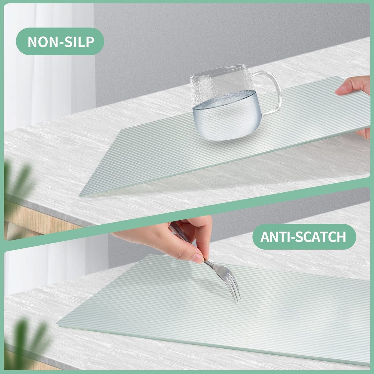 Omgoods - EVA Non-Adhesieve Antislip Mat voor Lades en Planken (Transparant/50cm x 600cm)