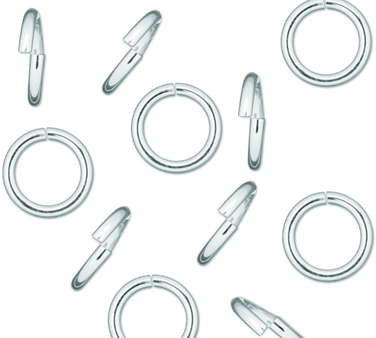 Omgoods - Sterling Zilveren Jump Rings in Diverse Maten