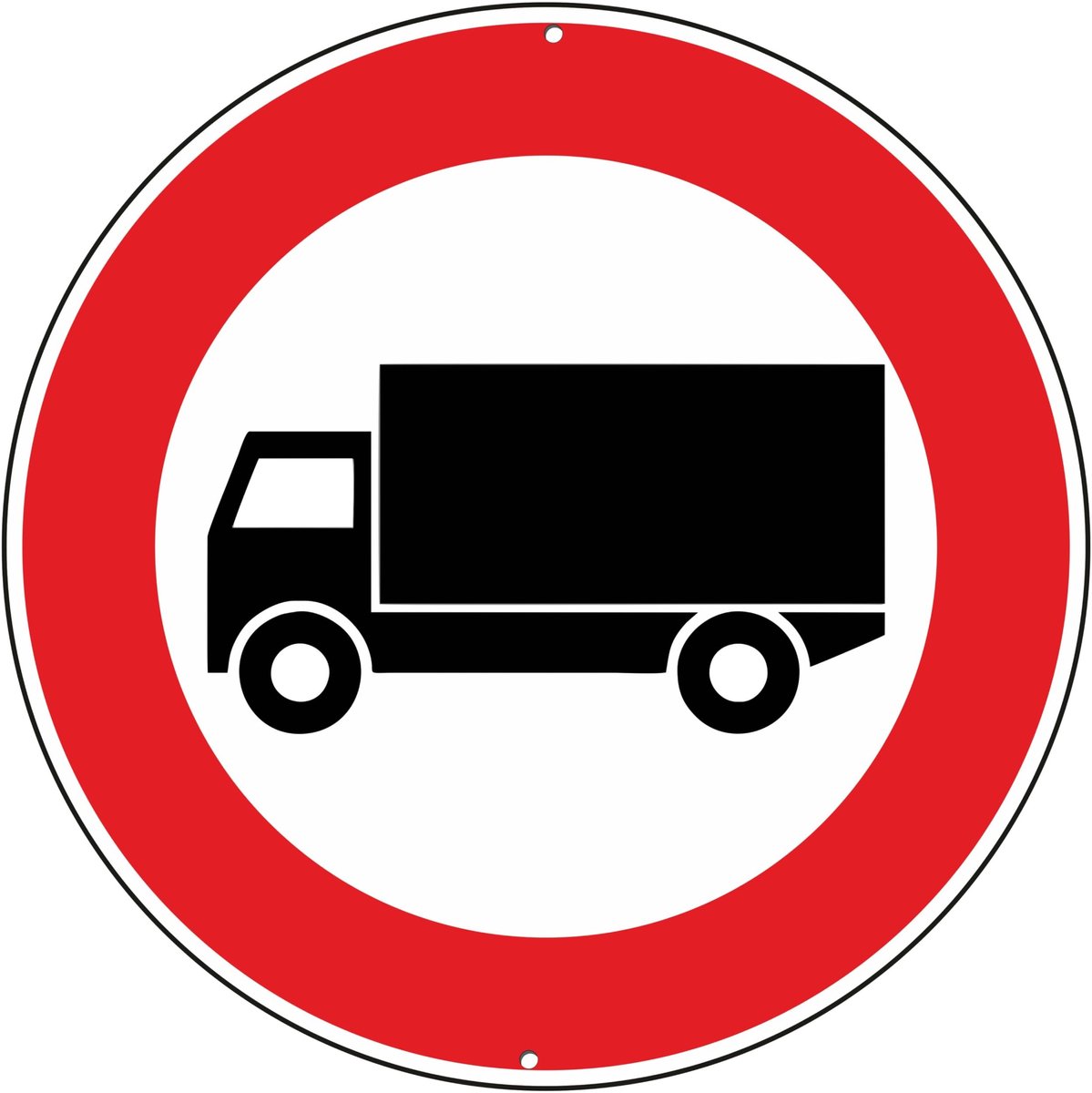 Omgoods - Verboden Toegang Bord voor Vrachtwagens van Aluminium