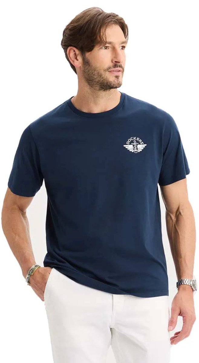 Dockers Graphic 004mb0005 T-shirt Met Korte Mouwen Blauw 2XL Man