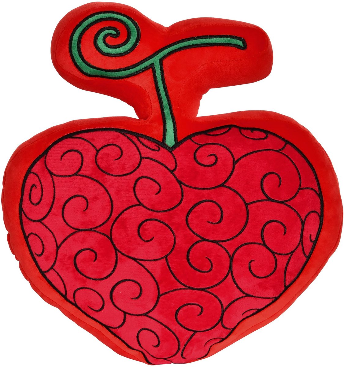 Omgoods - Decoratief Kussen Ope Ope Fruit Design 32.5x34.5x8.5cm Rood Anime Fans