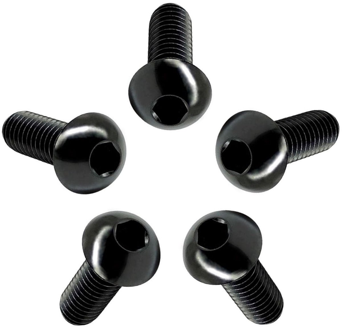 Omgoods - Set van 5 Titanium Hex Bouten M8 x 20 mm voor Duurzaam Gebruik