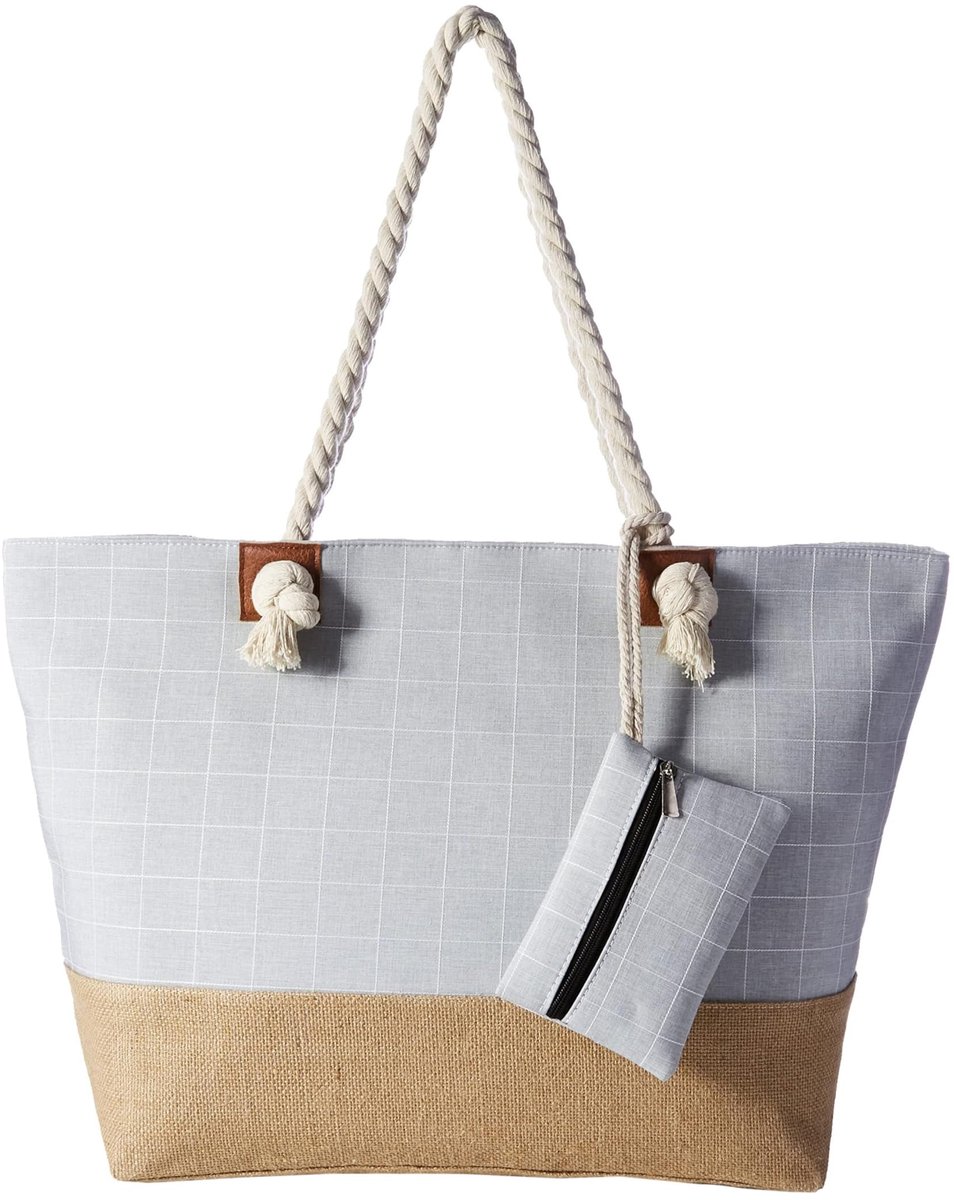 Omgoods - Grote Strandtas XXL met Ritssluiting voor Familie en Vrouwen