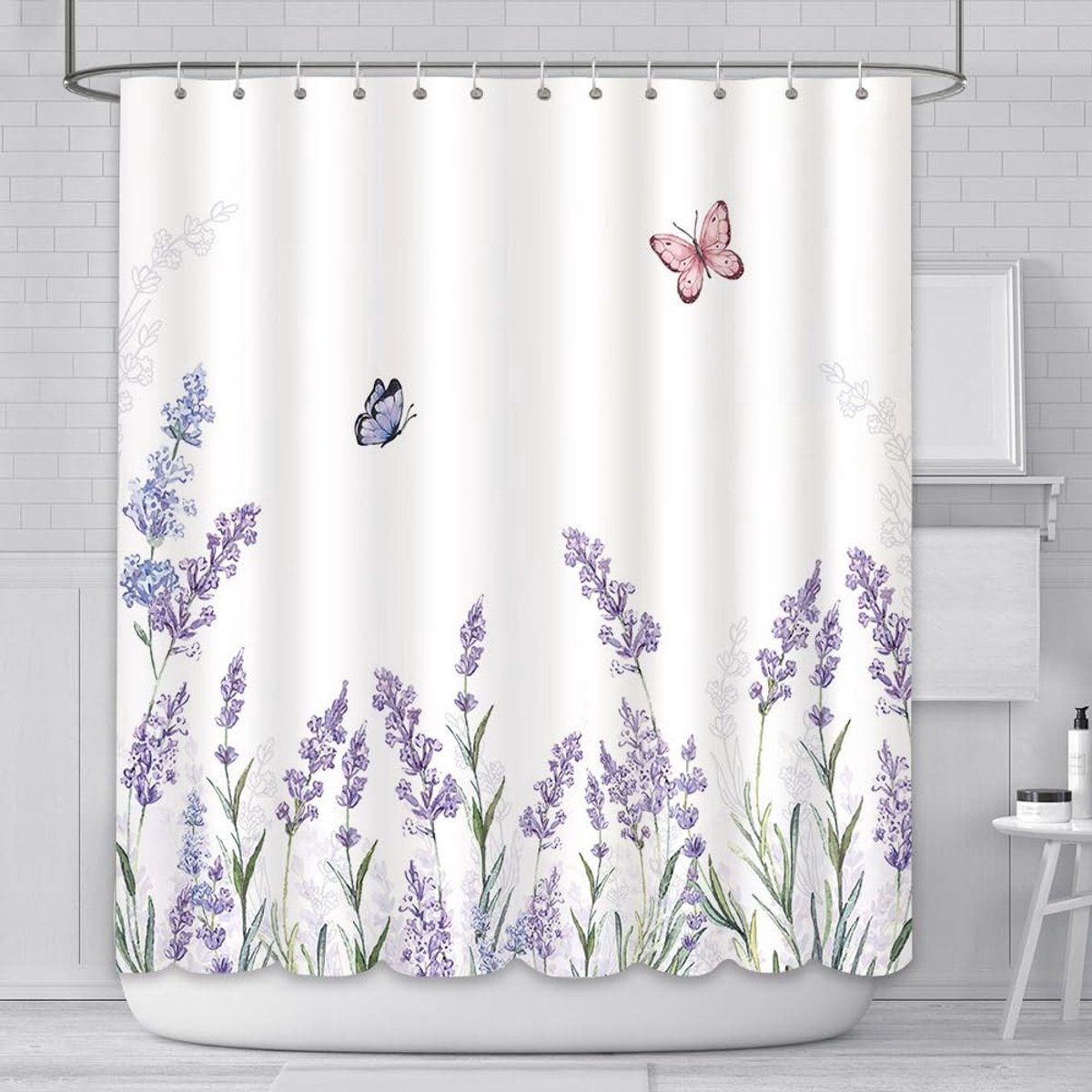 Omgoods - Lavendel Douchegordijn van Waterdicht Polyester