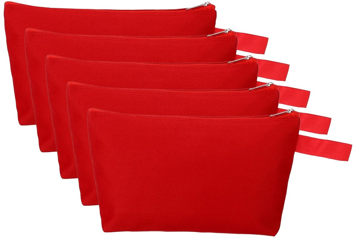 Omgoods - Canvas Make-up Tas met Riem en Rits