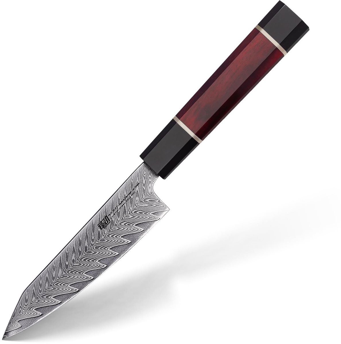 Omgoods - 5 Inch Damask Steel Schilmes - Compact en veelzijdig voor fruit en kleine sneden