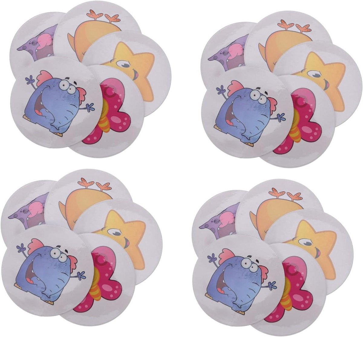 Stickers Zindelijkheidstraining - Potjestraining Stickers Plasstickers - Kinderen Leren Plassen - Kleurveranderend bij Warmte - 7 x 7 cm - Multi