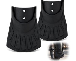 Spatbordspoiler - 2 stuks - Spatborden fiets - Spatlap voor fiets - Universele flexibele wielspatbord - Spatbord Accessoires - Eenvoudige montage - Voor MTB racefiets stadsfiets e-bike - Zwart