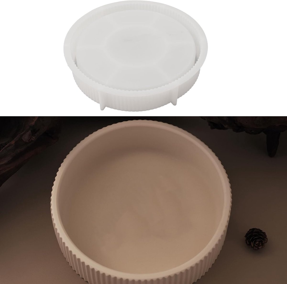 Silicone Moulds, Round Silicone Mould, Plate, Large Round Tray, Epoxy Resin Moulds, Fruit Bowl, Resin Moulds, Concrete - ShopVlot