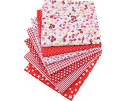 Yolistar 7pcs Cotton Fabrics 50x50cm Patchwork Cotton Fabric Printed Fabrics Patchwork Fabric Set for Handmade - ShopVlot