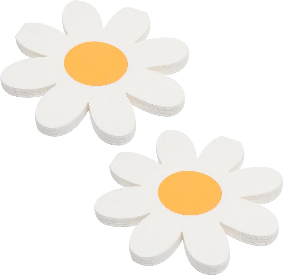 Papieren servetten 40 stuks - bloemenmotief - vrolijke madeliefjes - vrolijke feestdecoratie - SnelShoppen