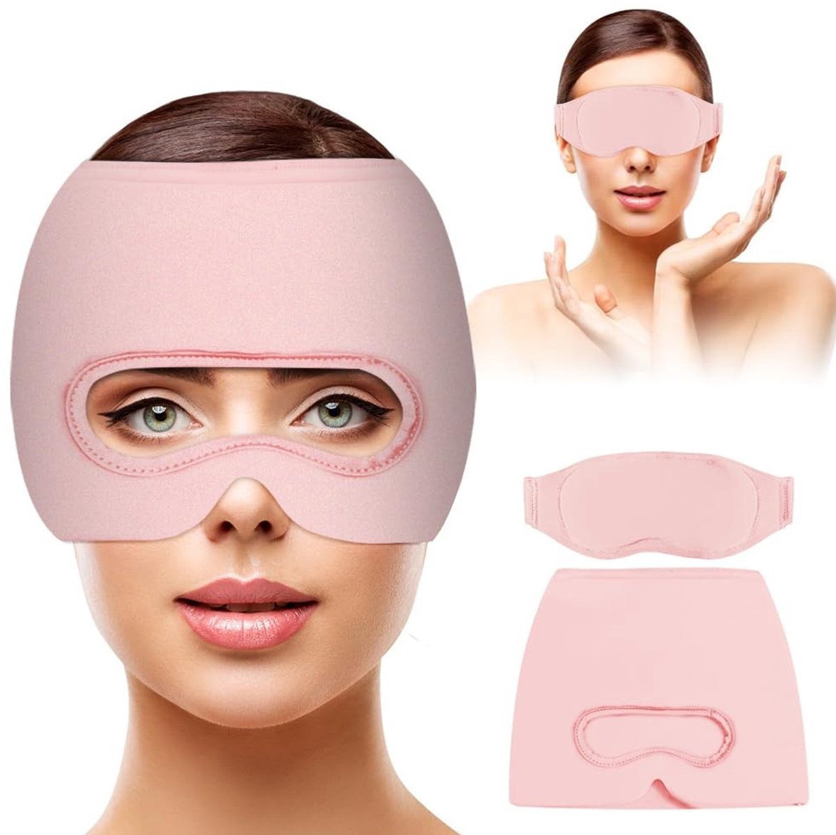 Omgoods - 3-in-1 Migraine Masker met Verwijderbare Oogmasker