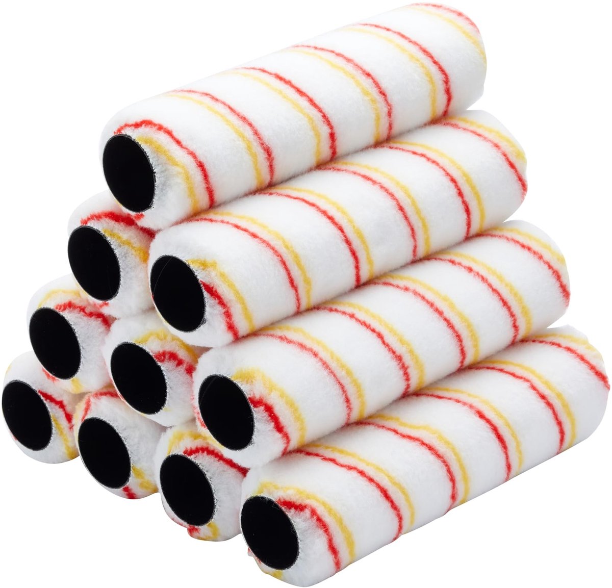 Omgoods - Set van 10 Medium Pile Verfrollers voor Glad Schilderwerk