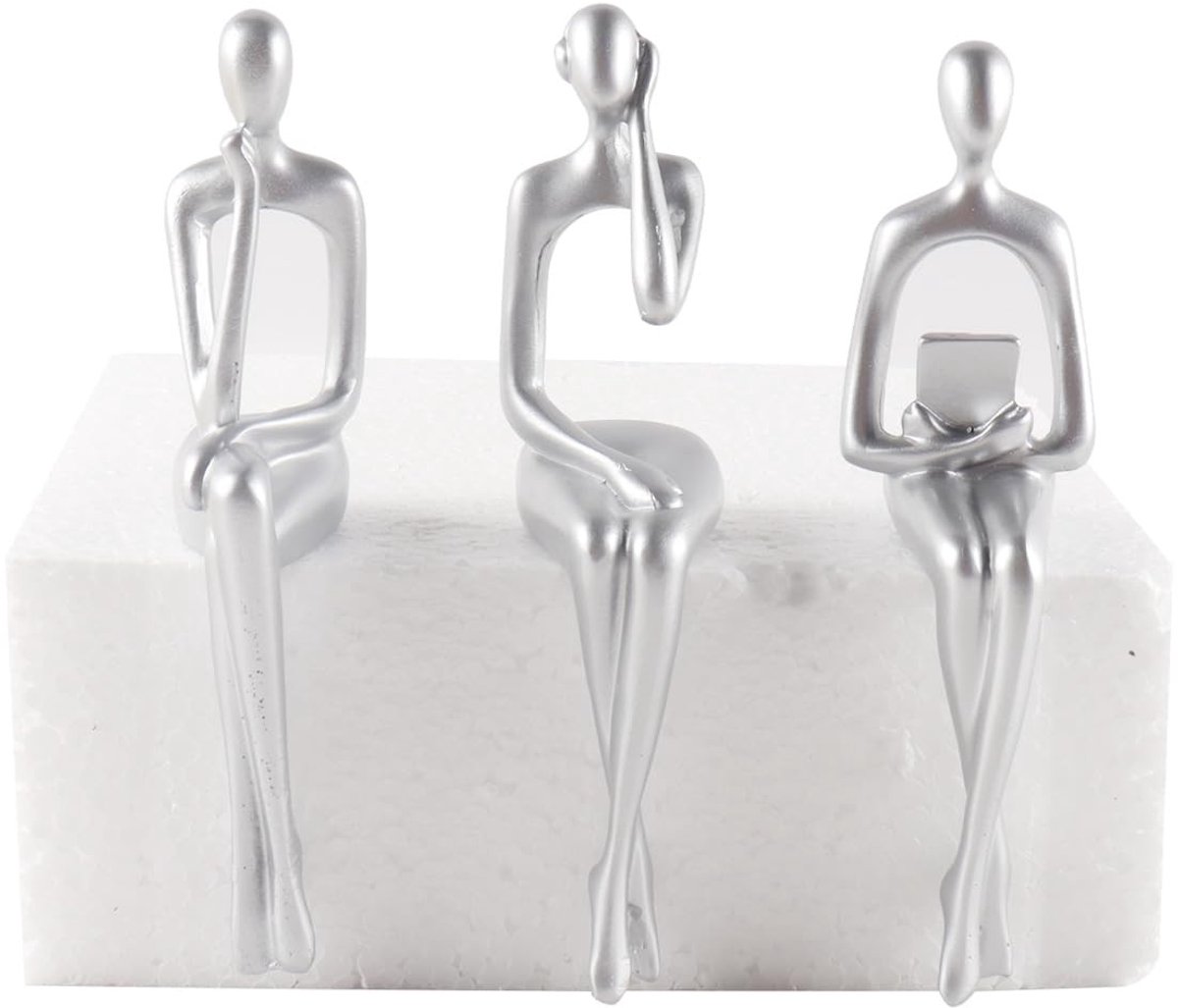 Omgoods - Set van 3 Moderne Hars Sculpturen